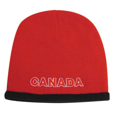 Image of Roll down acrylic and polar fleece beanie