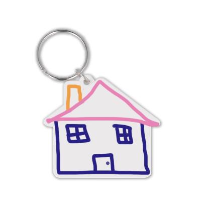 Image of Recycled House Shape Keyring