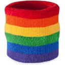 Image of Rainbow Wrist Sweatband